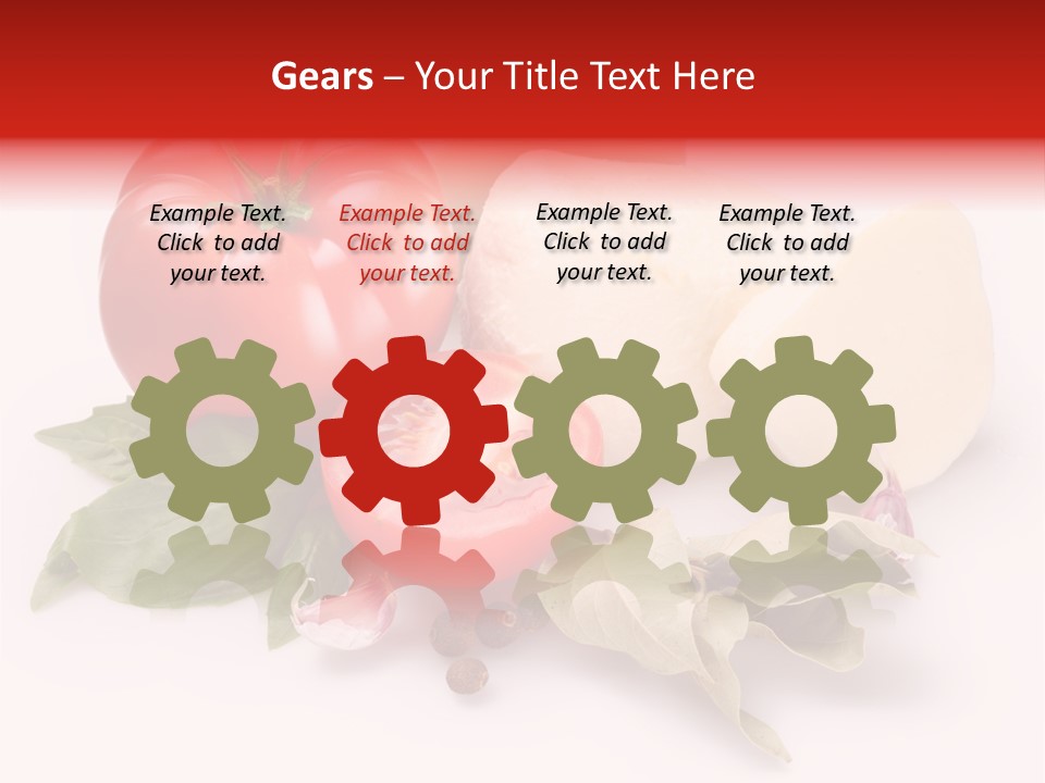 Cheese Fresh Salad PowerPoint Template