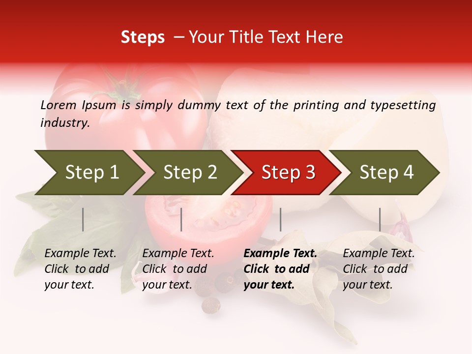 Cheese Fresh Salad PowerPoint Template