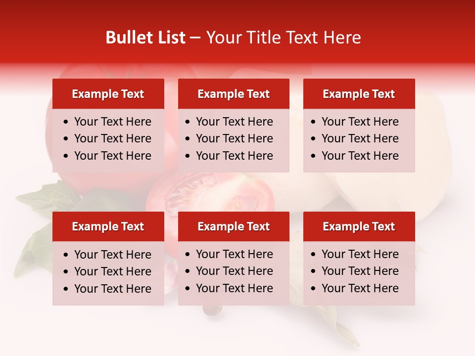 Cheese Fresh Salad PowerPoint Template
