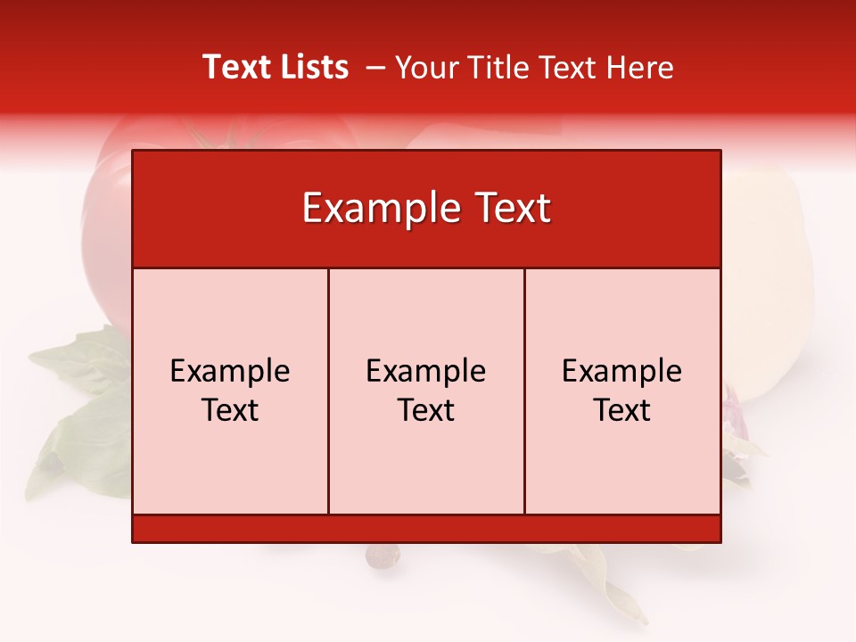 Cheese Fresh Salad PowerPoint Template