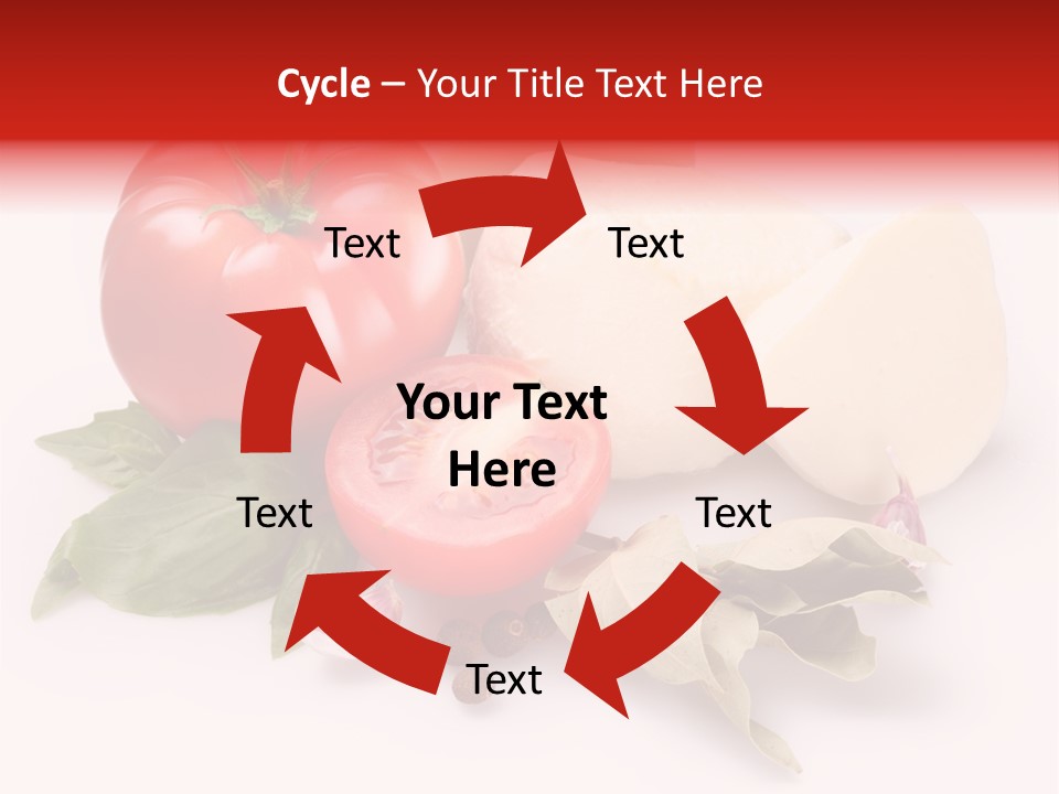 Cheese Fresh Salad PowerPoint Template