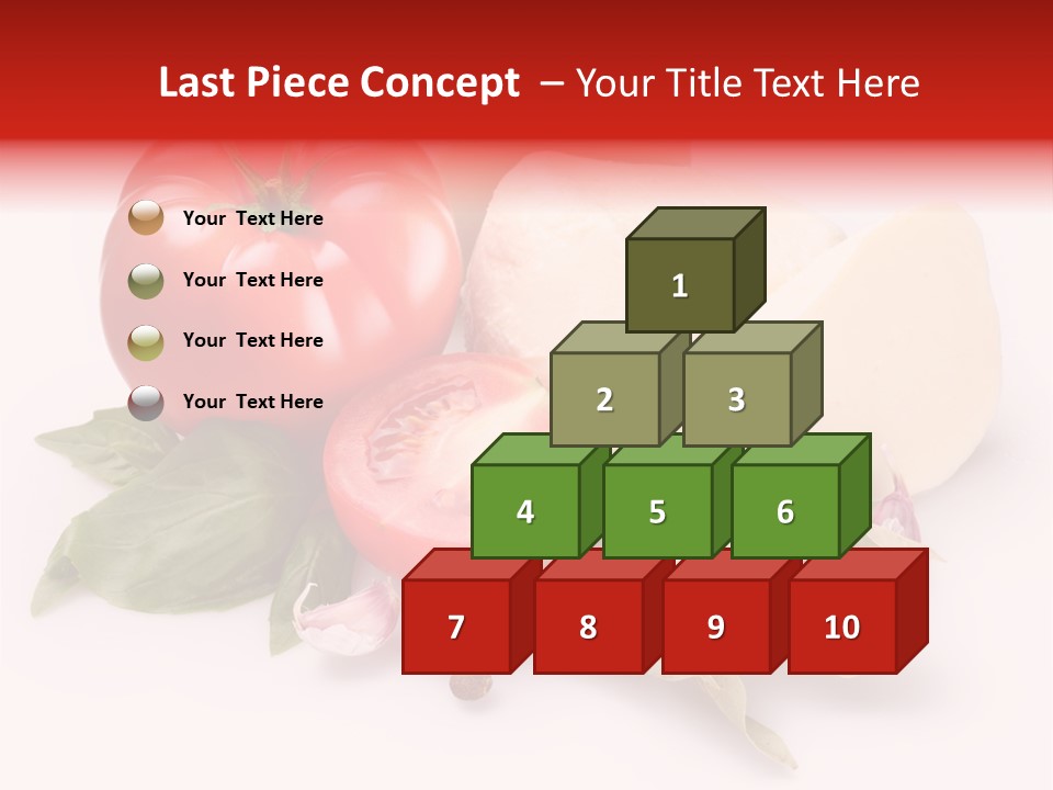 Cheese Fresh Salad PowerPoint Template