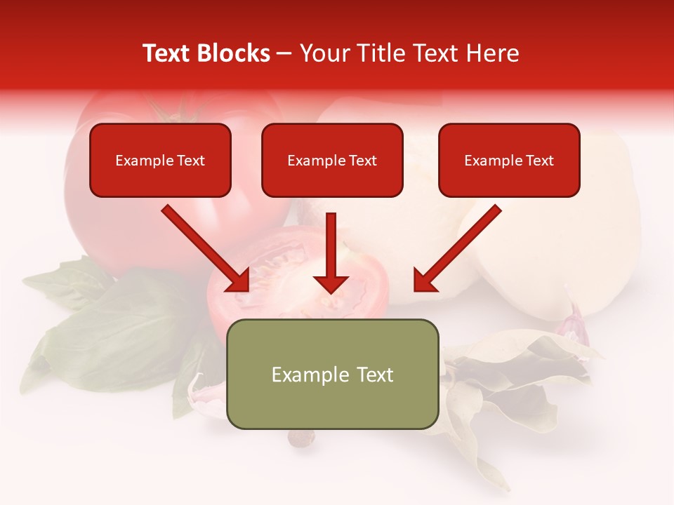 Cheese Fresh Salad PowerPoint Template