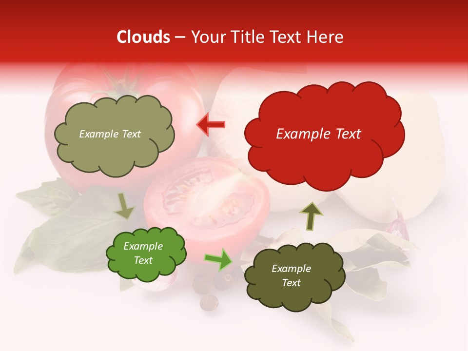 Cheese Fresh Salad PowerPoint Template