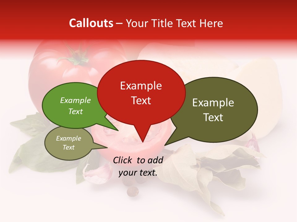 Cheese Fresh Salad PowerPoint Template