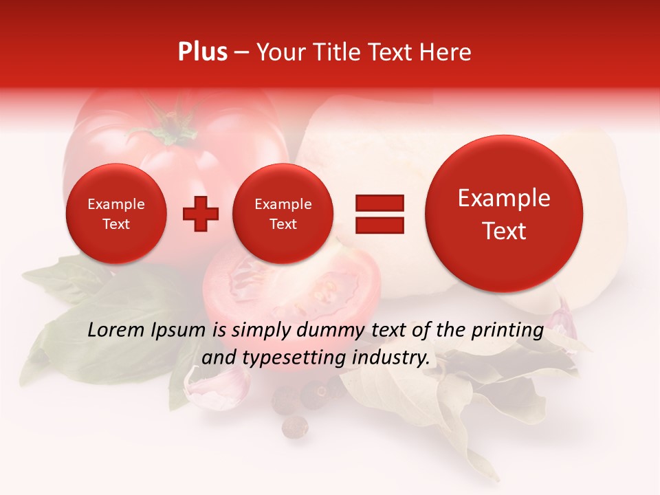 Cheese Fresh Salad PowerPoint Template