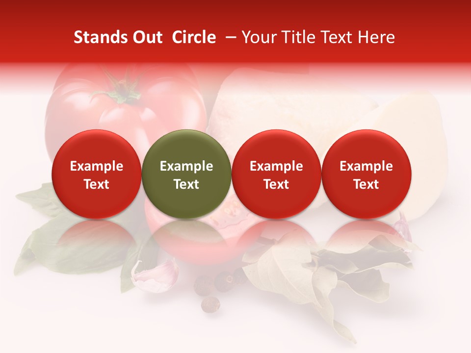 Cheese Fresh Salad PowerPoint Template