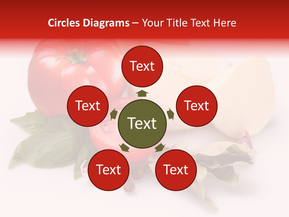 Cheese Fresh Salad PowerPoint Template