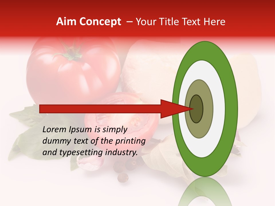 Cheese Fresh Salad PowerPoint Template