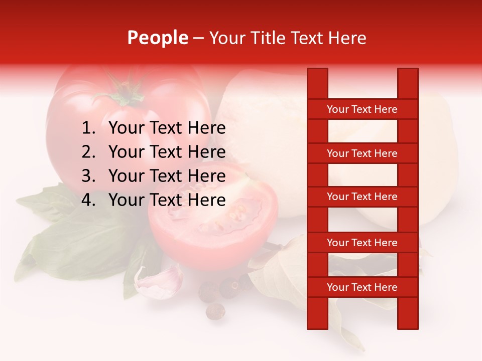 Cheese Fresh Salad PowerPoint Template