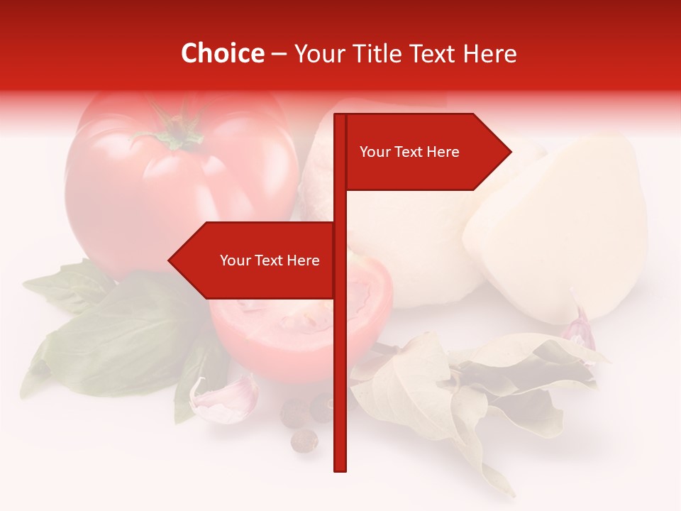 Cheese Fresh Salad PowerPoint Template