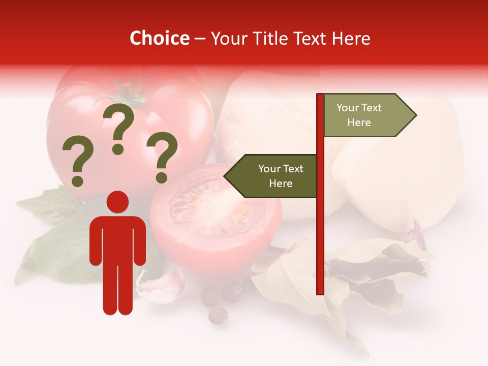Cheese Fresh Salad PowerPoint Template