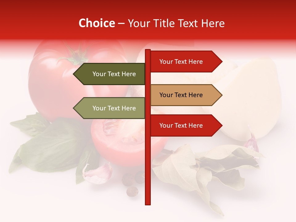 Cheese Fresh Salad PowerPoint Template