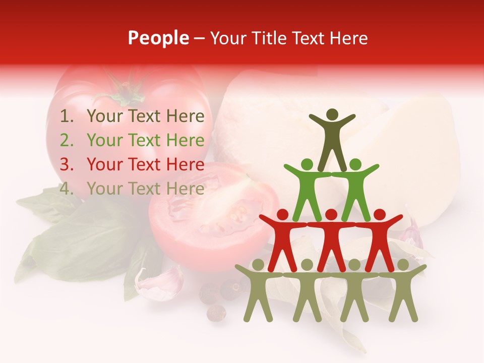 Cheese Fresh Salad PowerPoint Template