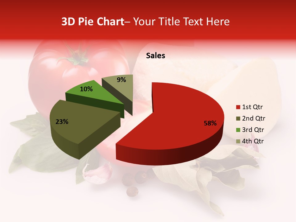 Cheese Fresh Salad PowerPoint Template