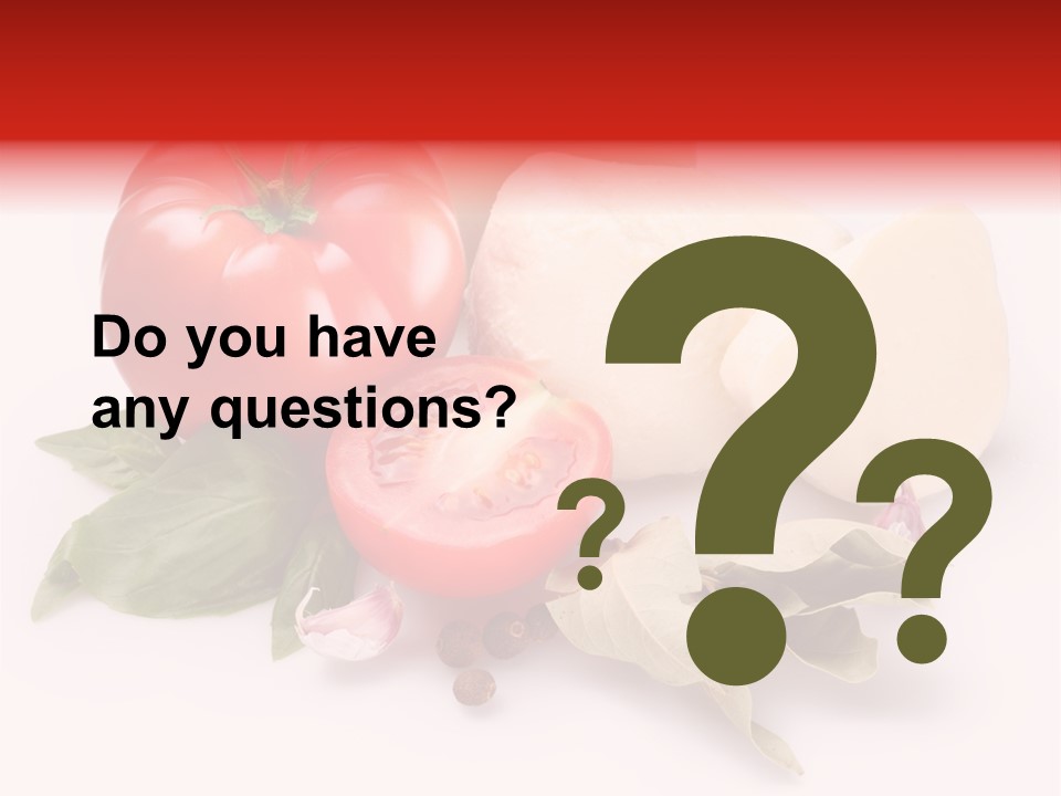 Cheese Fresh Salad PowerPoint Template