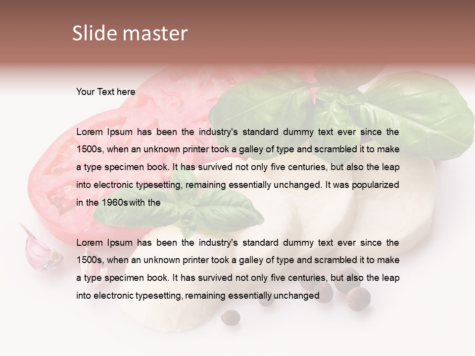 Laurel Leaf Cooking PowerPoint Template