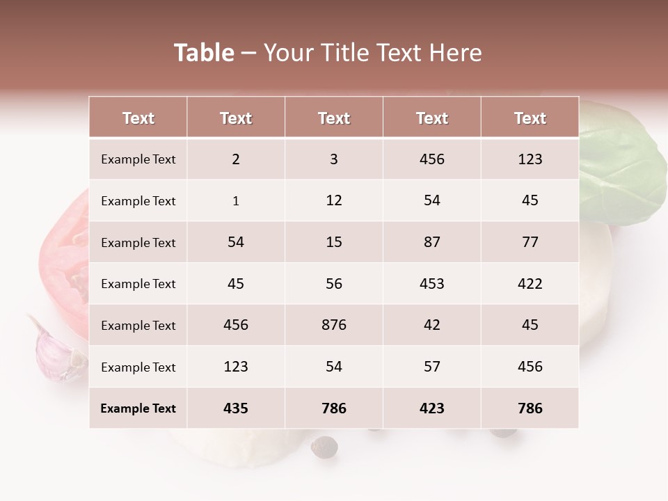 Laurel Leaf Cooking PowerPoint Template