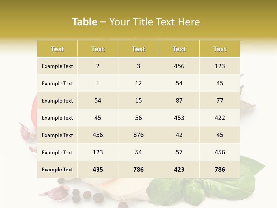 Pepper Leaf Seasoning PowerPoint Template