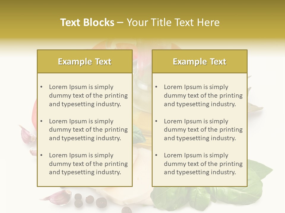 Pepper Leaf Seasoning PowerPoint Template