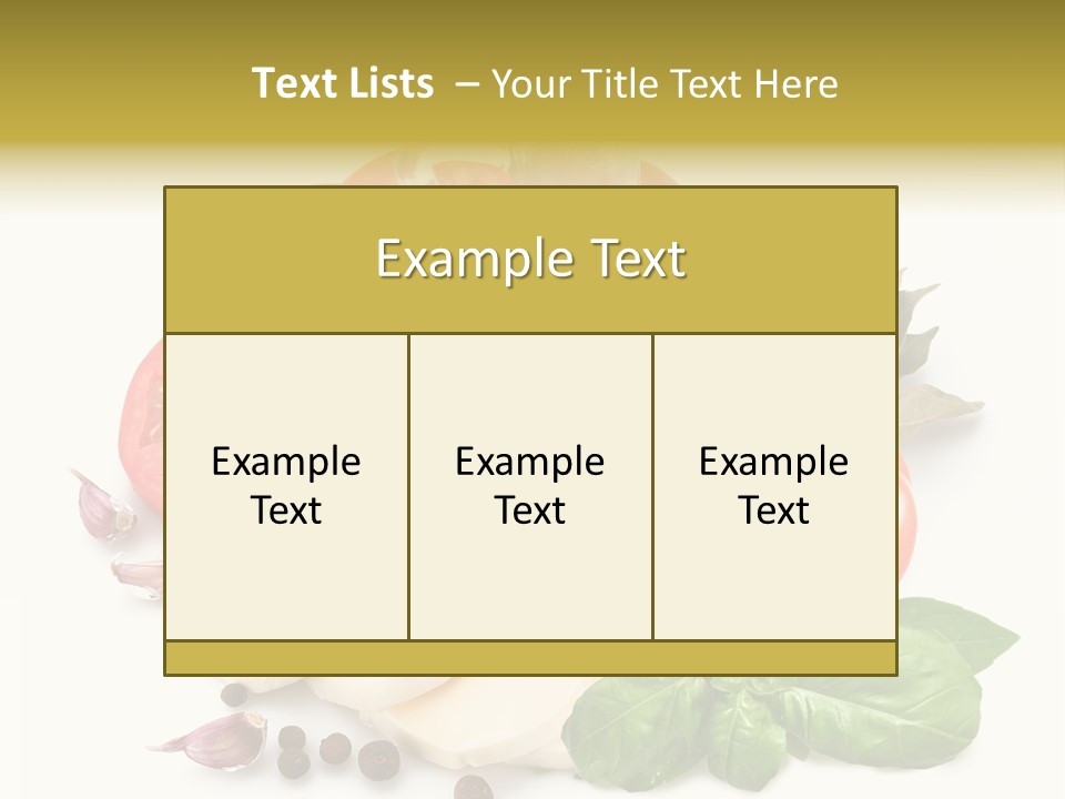 Pepper Leaf Seasoning PowerPoint Template