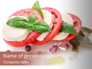 Aromatic Vegetable Olive PowerPoint Template