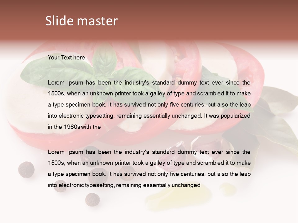 Aromatic Vegetable Olive PowerPoint Template