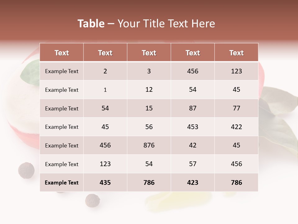 Aromatic Vegetable Olive PowerPoint Template