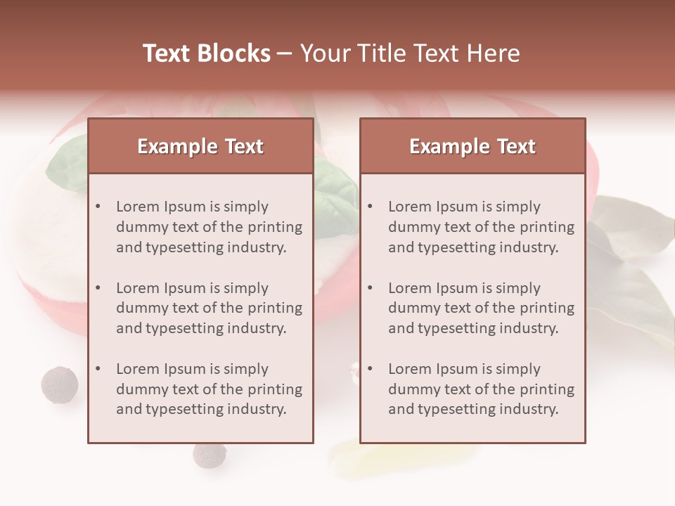 Aromatic Vegetable Olive PowerPoint Template