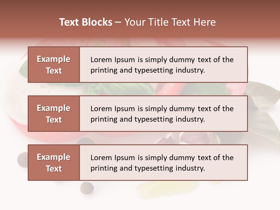 Aromatic Vegetable Olive PowerPoint Template