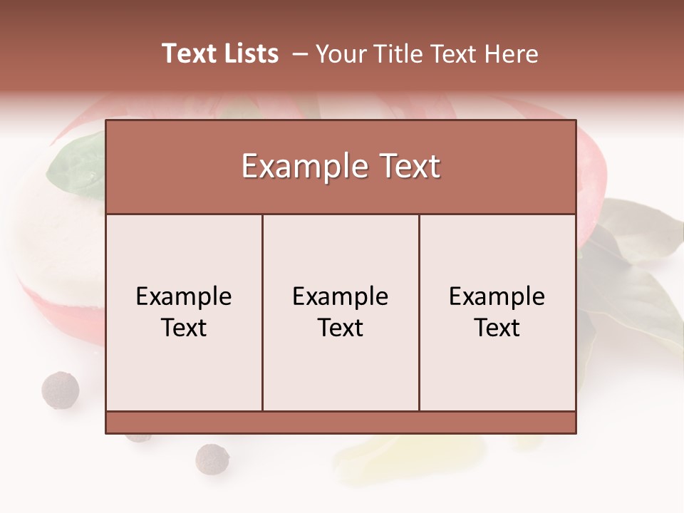 Aromatic Vegetable Olive PowerPoint Template
