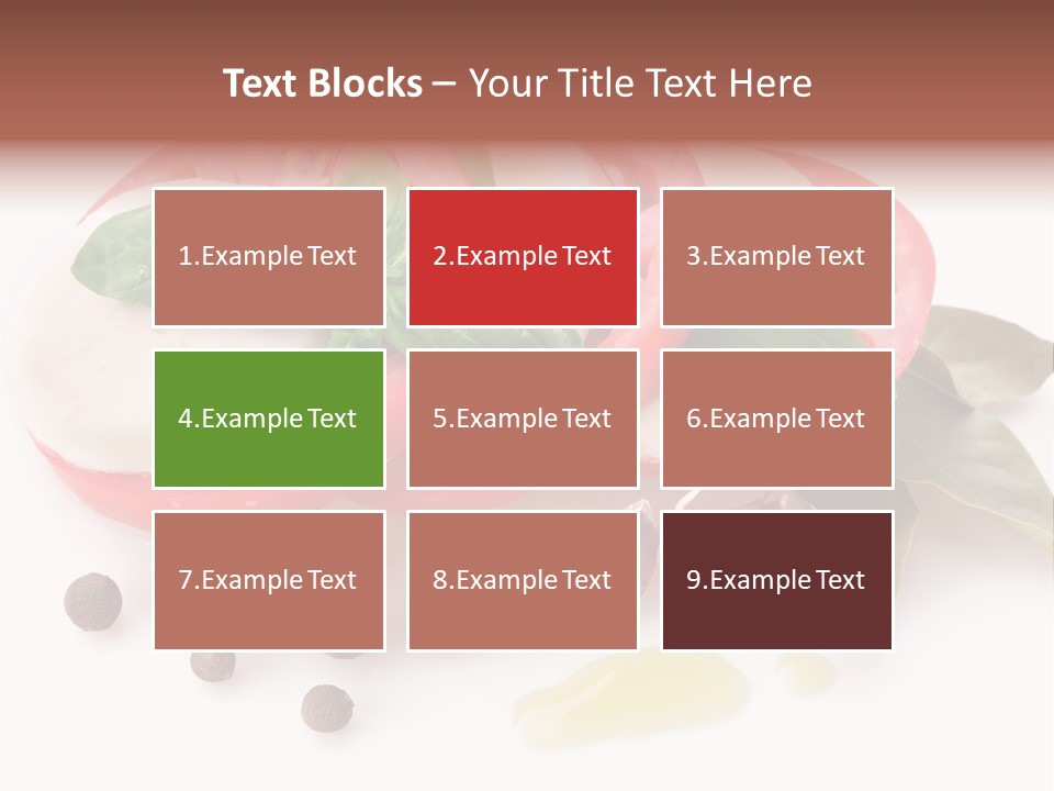 Aromatic Vegetable Olive PowerPoint Template