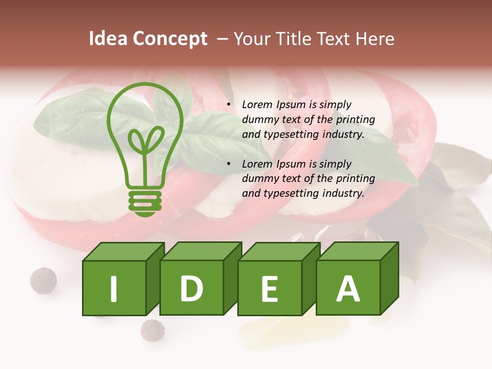 Aromatic Vegetable Olive PowerPoint Template