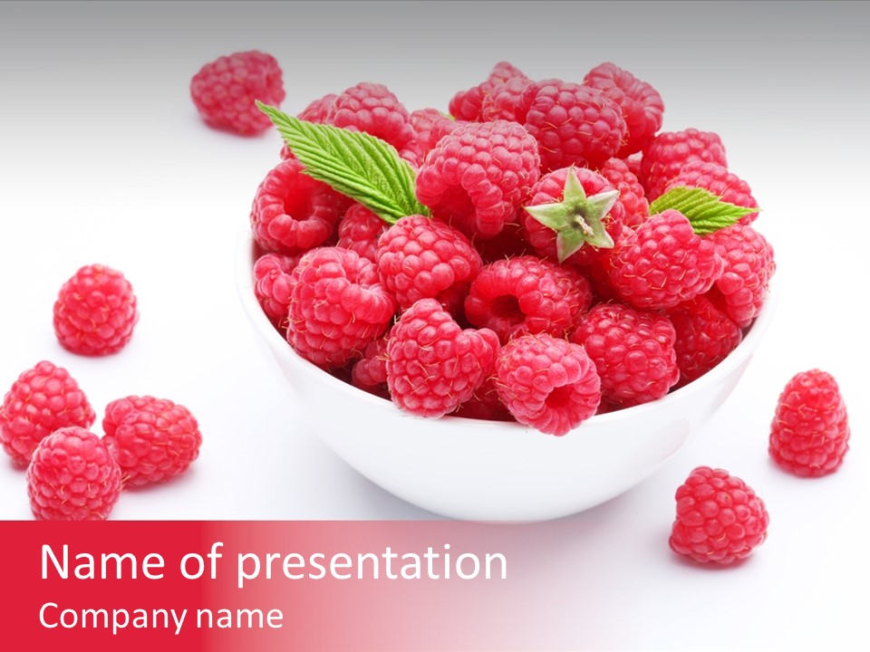 Isolated Dessert Fresh PowerPoint Template