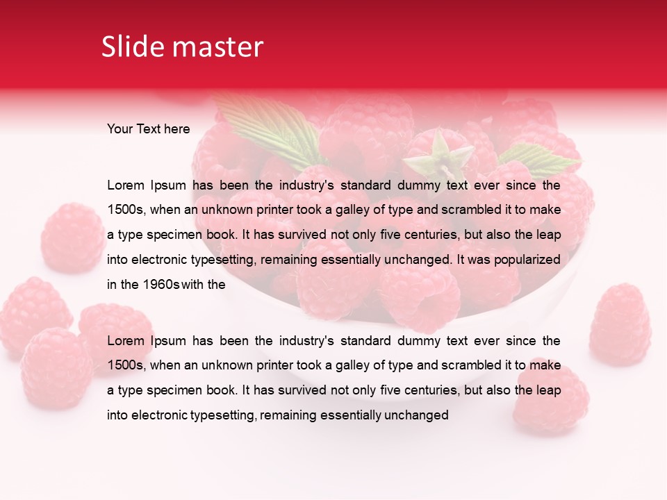Isolated Dessert Fresh PowerPoint Template