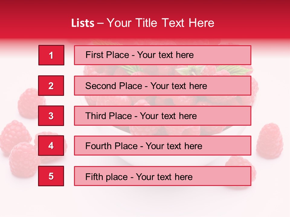 Isolated Dessert Fresh PowerPoint Template