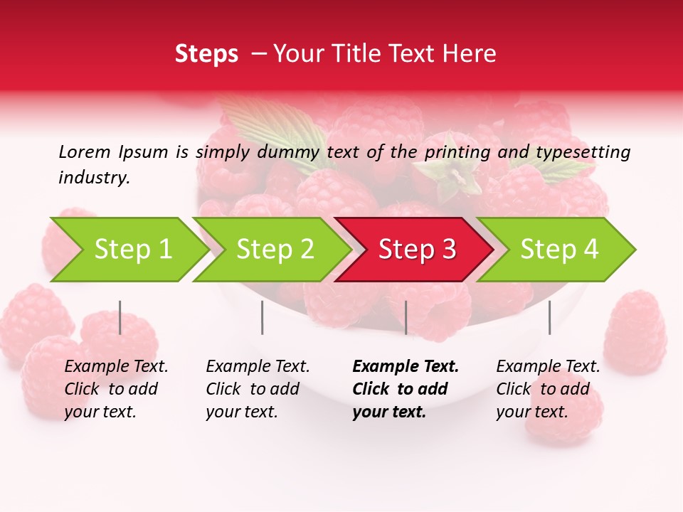 Isolated Dessert Fresh PowerPoint Template