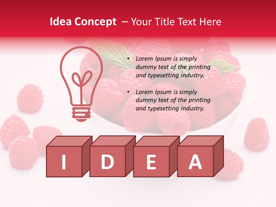 Isolated Dessert Fresh PowerPoint Template