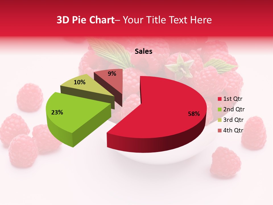 Isolated Dessert Fresh PowerPoint Template