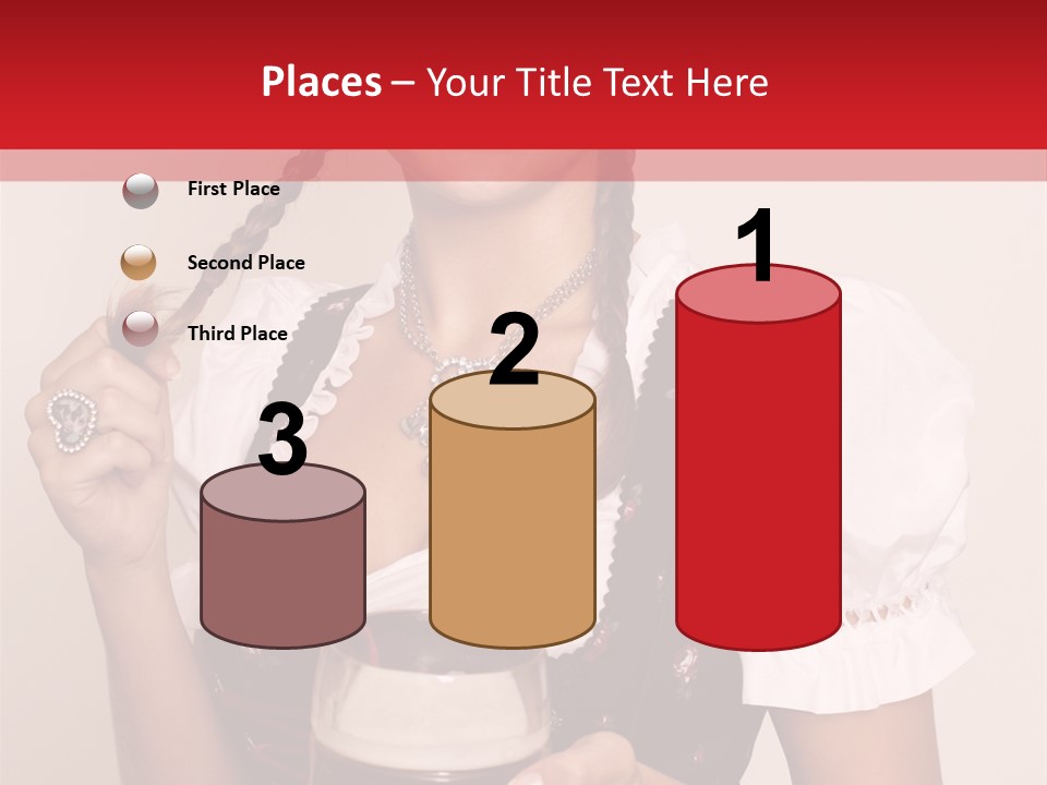 Beer Glass Cheer Pigtail PowerPoint Template