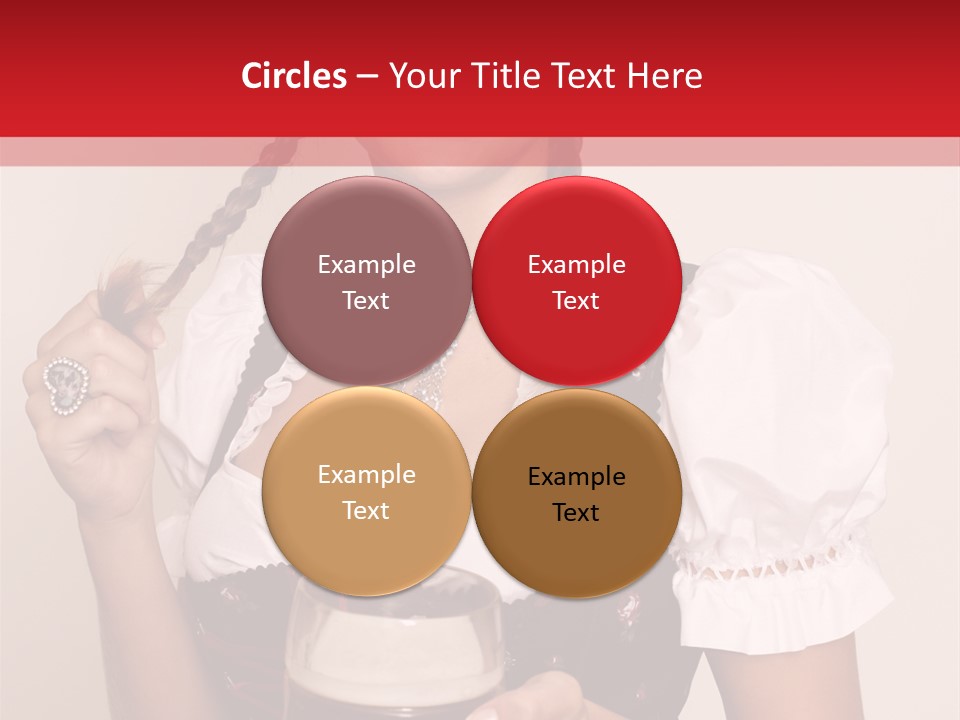 Beer Glass Cheer Pigtail PowerPoint Template