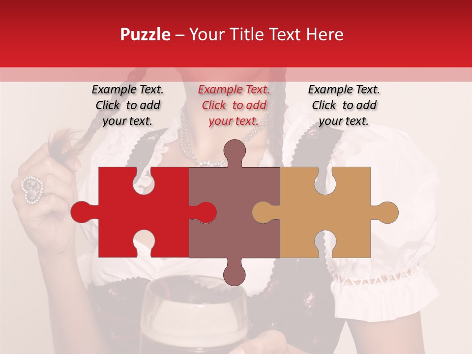 Beer Glass Cheer Pigtail PowerPoint Template