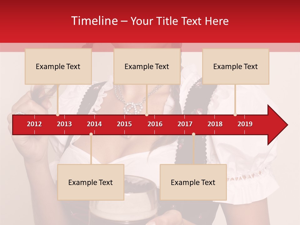 Beer Glass Cheer Pigtail PowerPoint Template