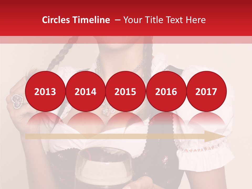 Beer Glass Cheer Pigtail PowerPoint Template