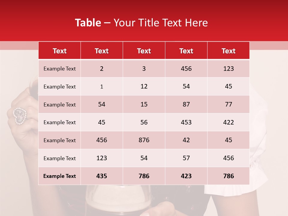 Beer Glass Cheer Pigtail PowerPoint Template