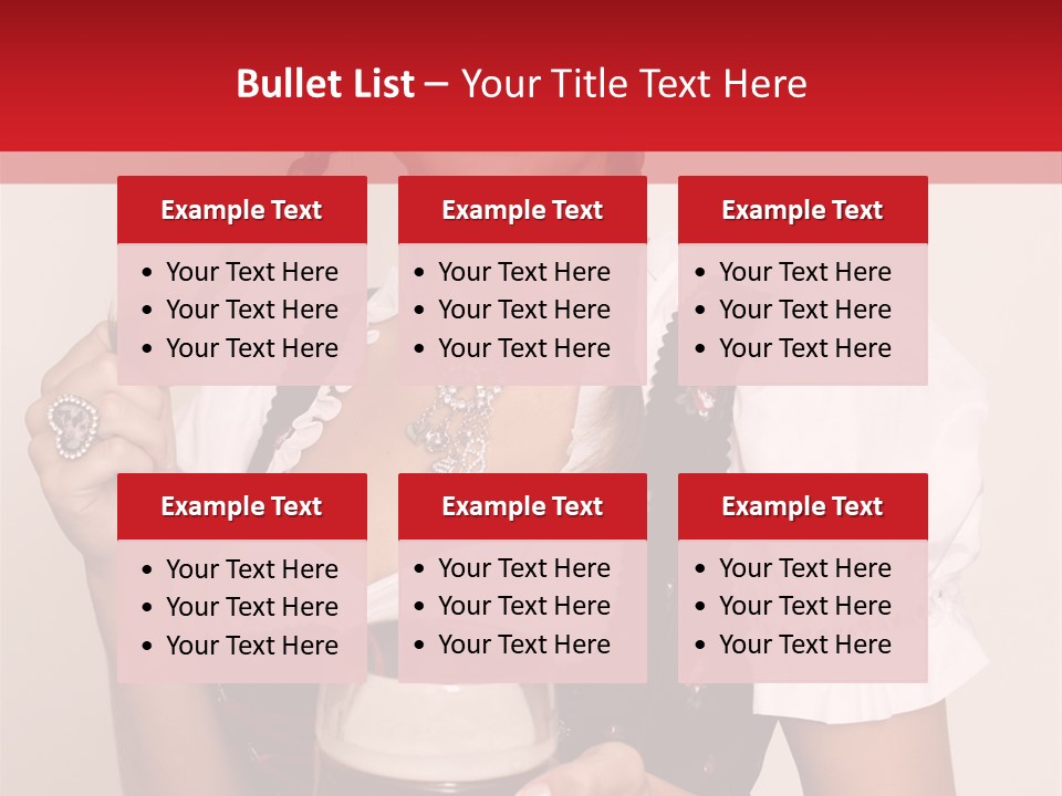 Beer Glass Cheer Pigtail PowerPoint Template