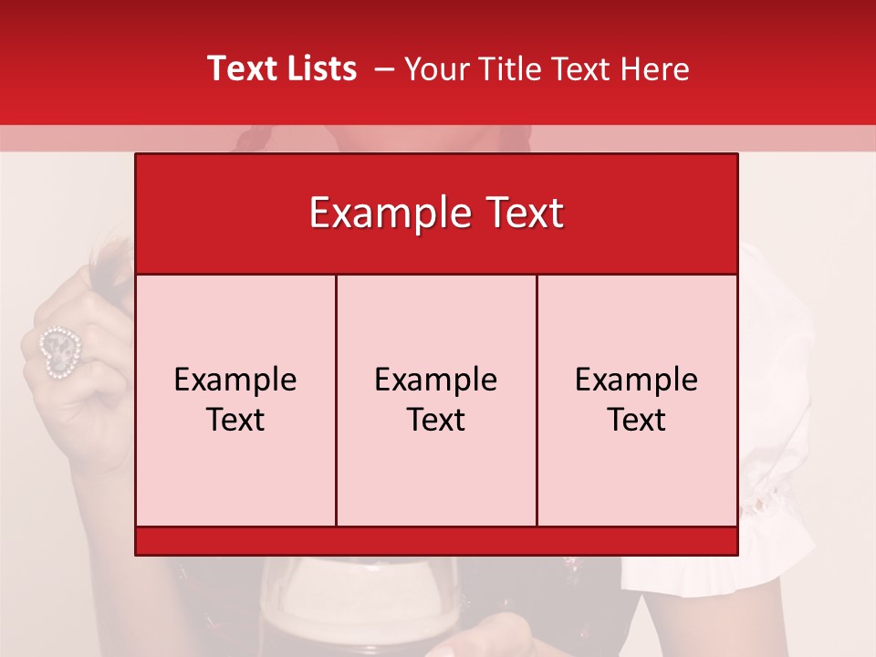 Beer Glass Cheer Pigtail PowerPoint Template