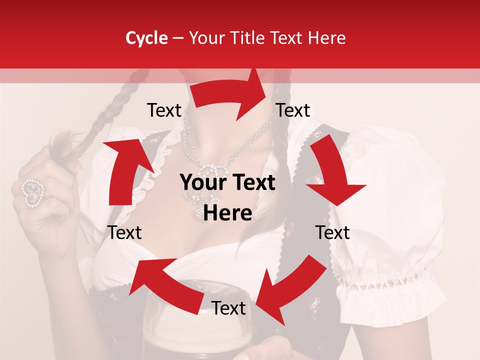 Beer Glass Cheer Pigtail PowerPoint Template