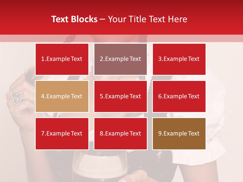 Beer Glass Cheer Pigtail PowerPoint Template