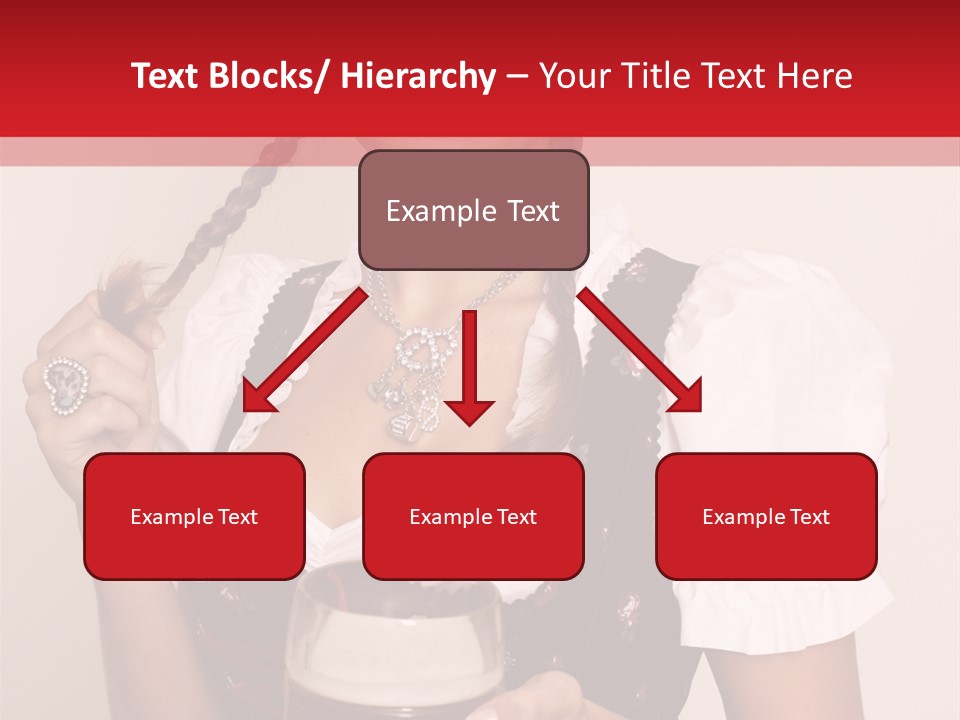 Beer Glass Cheer Pigtail PowerPoint Template